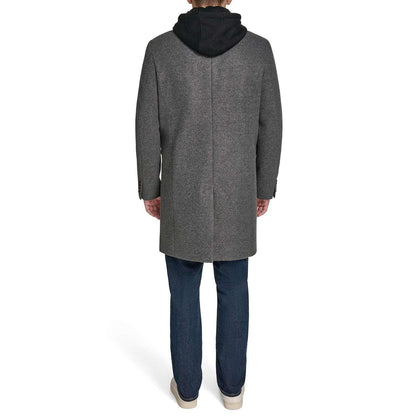 DKNY Men's Hooded Coat
