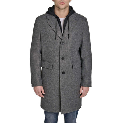 DKNY Men's Hooded Coat