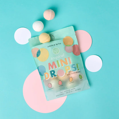 Dabble and Dollop Mini Bath Bombs -Tropical 12pc