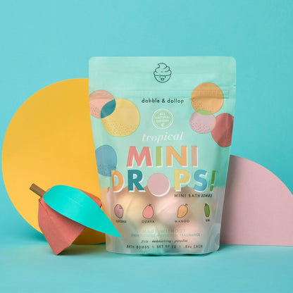 Dabble and Dollop Mini Bath Bombs -Tropical 12pc