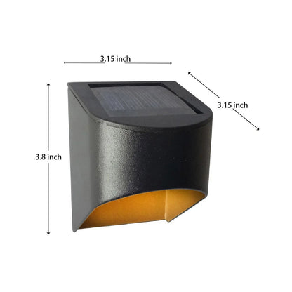 Deck Impressions Aluminum Solar Downcast Deck Lights, 4-Pack