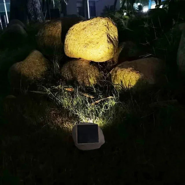 Deck Impressions Sandstone Solar Rock Light - 2 Pack