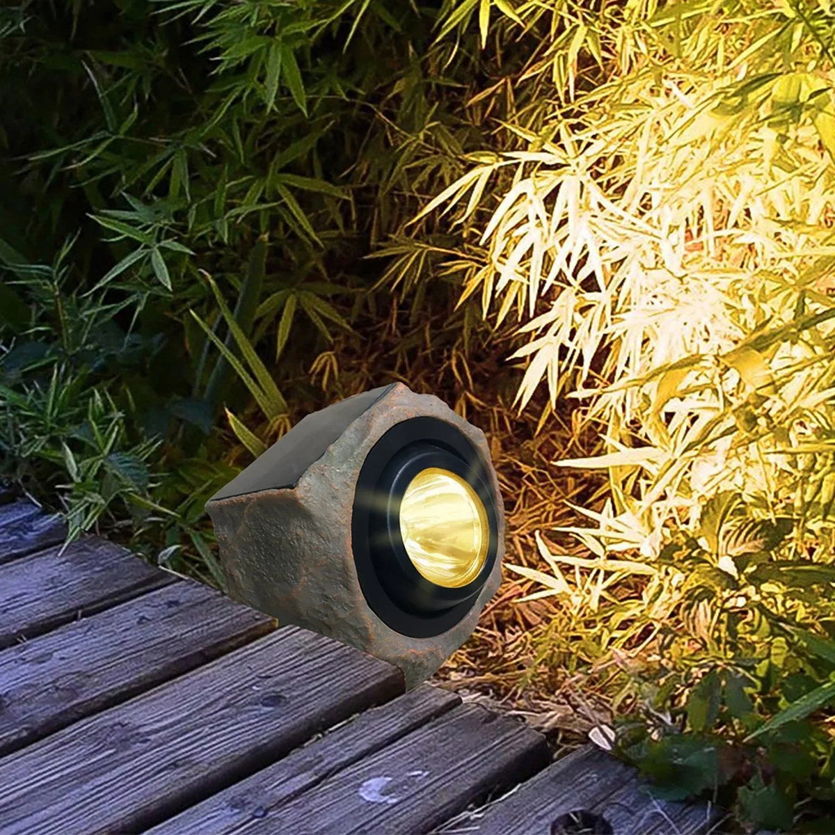Deck Impressions Solar 15 Lumen Mini Rock Lights, 6-Pack