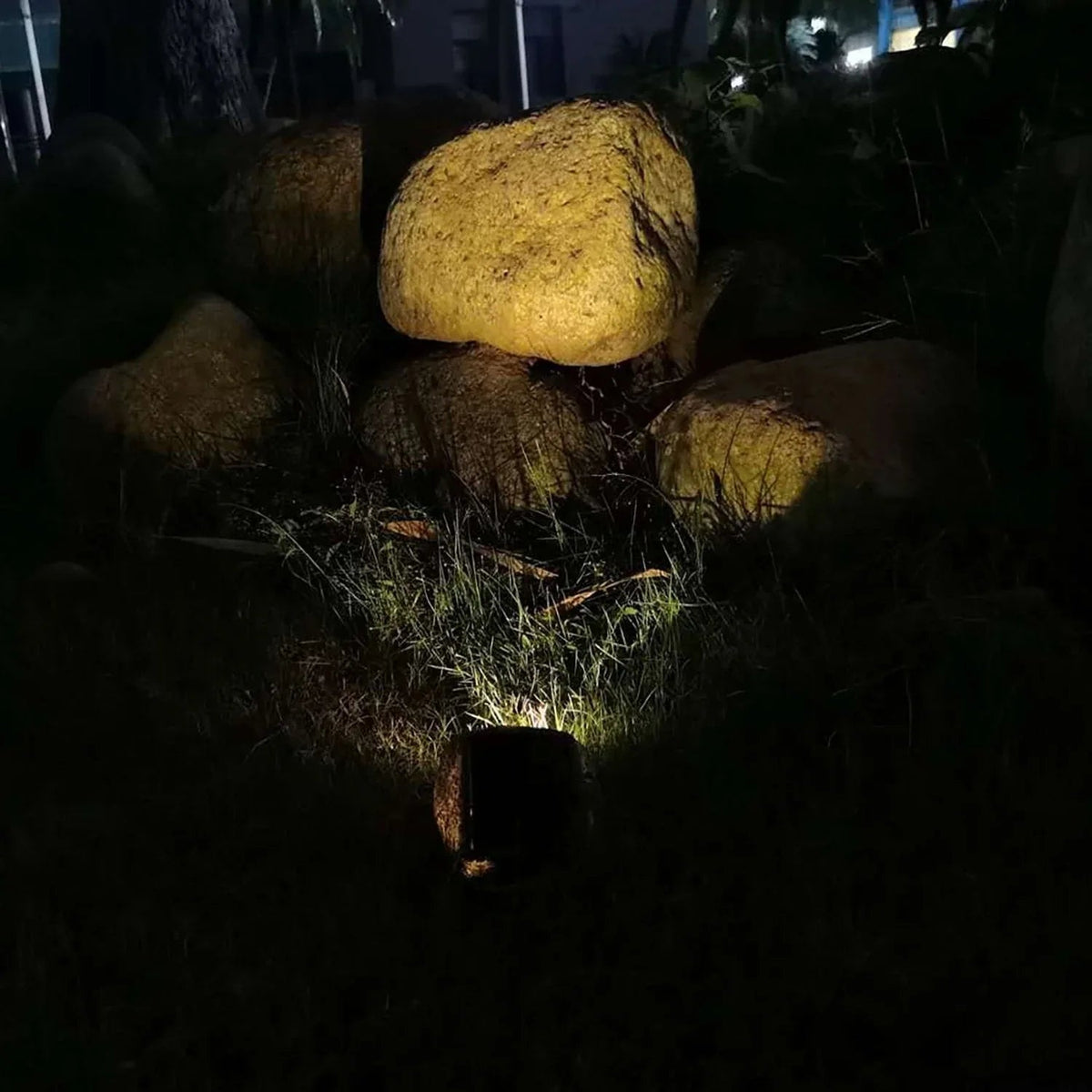 Deck Impressions Solar 15 Lumen Mini Rock Lights, 6-Pack