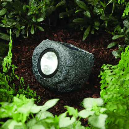 Deck Impressions Solar 15 Lumen Mini Rock Lights, 6-Pack