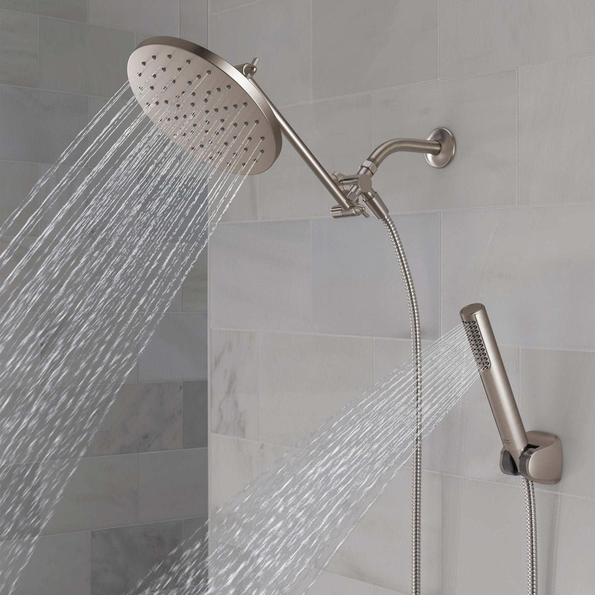 Delta Adjustable Shower Head with Hand Shower