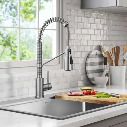 Delta Pull-down High Arc Single Handle Kitchen Faucet
