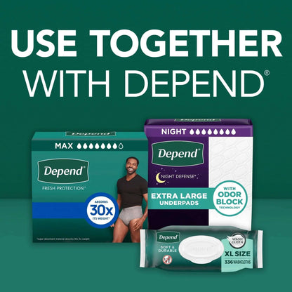 Depend Fresh Protection Incontinence Underwear for Men, Adult Diapers, XL, 26 Count