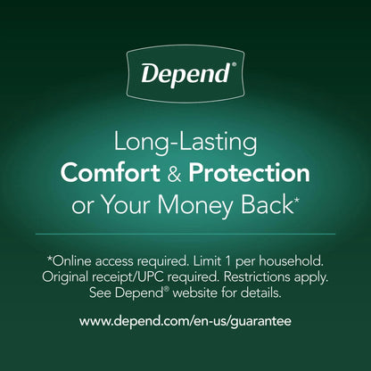Depend Night Defense Incontinence Underwear for Women, Adult Diapers, XL, 12 Count