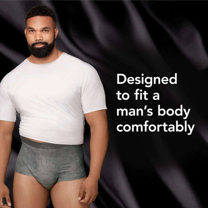 Depend Real Fit Incontinence Underwear for Men, Adult Diapers, S/M, Grey, 14 Count