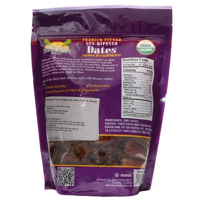 Desert Valley Date Organic Deglet Noor Pitted Dates, 40 oz