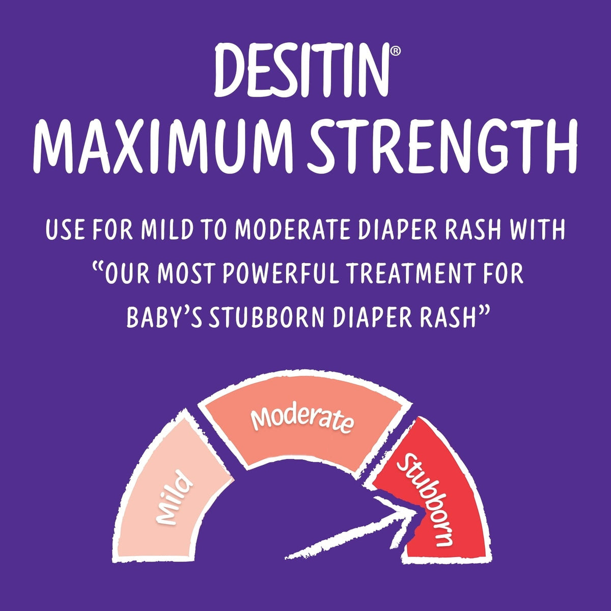 Desitin Maximum Strength Diaper Rash Paste, 40% Zinc Oxide Skin Protectant, 4 oz Tube, Hypoallergenic Baby Barrier Cream