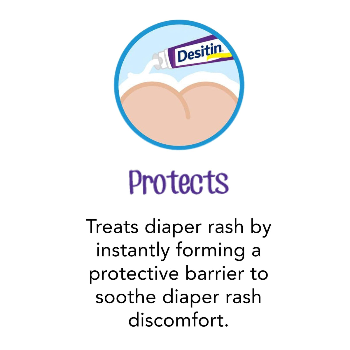 Desitin Maximum Strength Diaper Rash Paste, 40% Zinc Oxide Skin Protectant, 4 oz Tube, Hypoallergenic Baby Barrier Cream