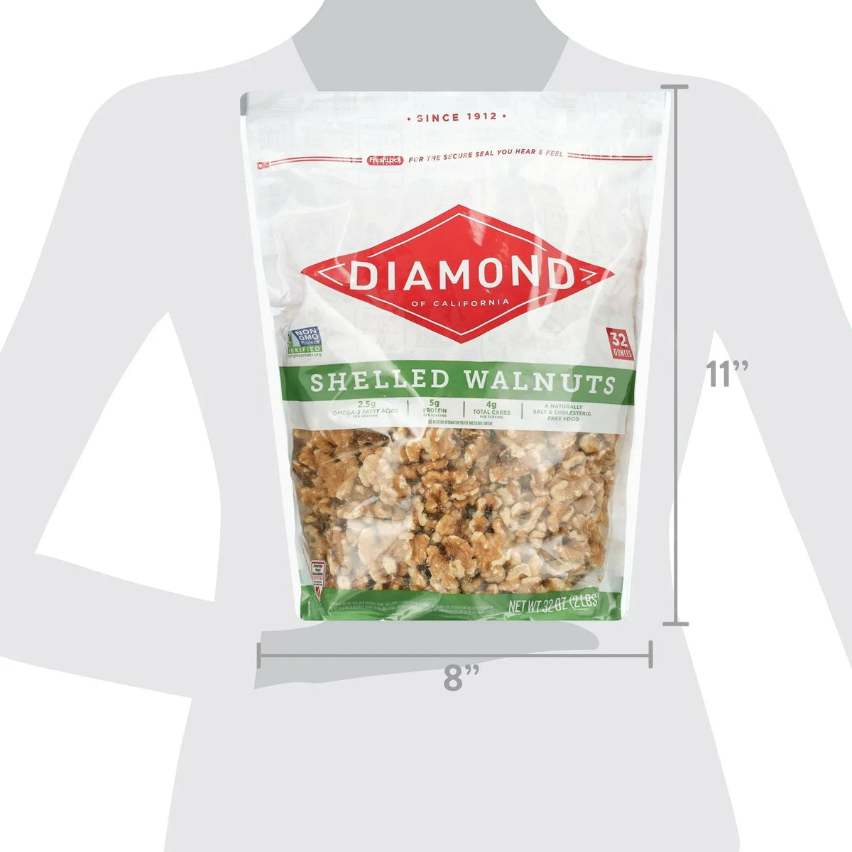 Diamond Shelled Walnuts 32 oz