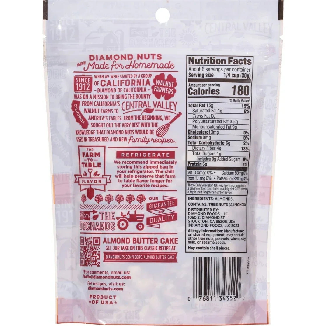 Diamond of California Sliced Almonds 6 oz