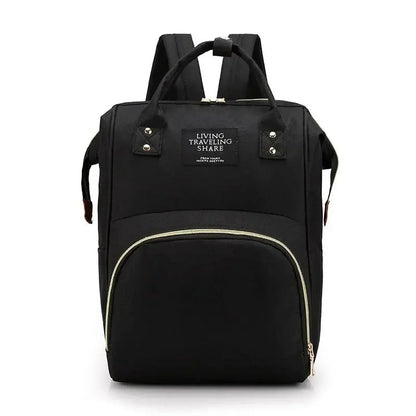 Diaper Bag Mummy Black Color Backpack Large Capacity Bag Mom Baby Multi-function Waterproof Outdoor Travel Diaper Bags For Baby Care