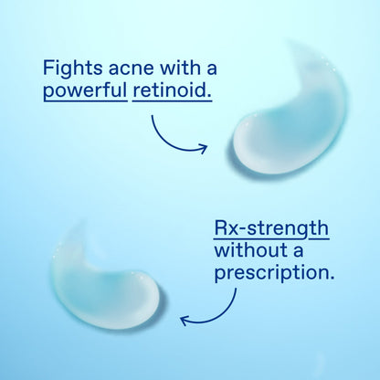 Differin Prescription-Strength Retinoid Acne Treatment Gel for Face with 0.1% Adapalene, Clears & Prevents Acne, Fragrance-Free, 15g Tube   (PACK OF 2 )