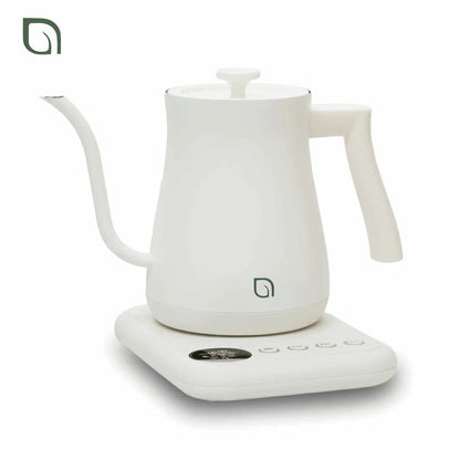 Willow Kitchen 1L Gooseneck Electric Kettle for Pour Over Coffee & Tea, Temperature Control & Automatic Shutoff, Rapid Boil Hot Water Kettle Pot, Black