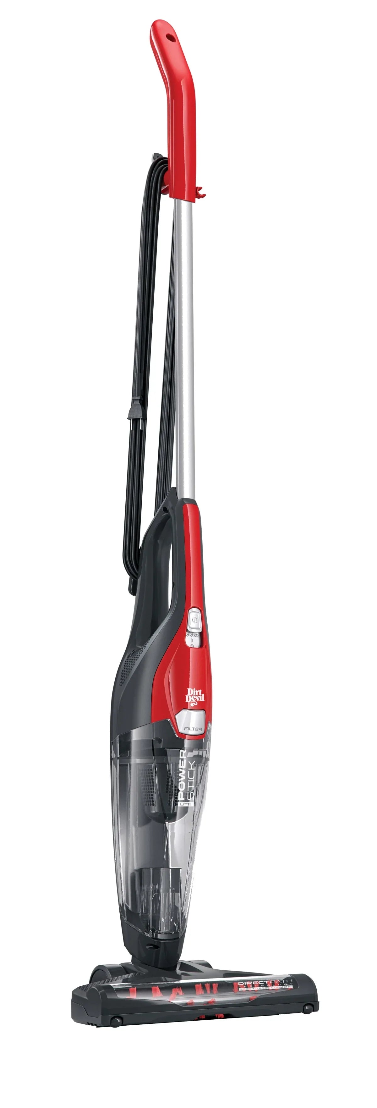 Dirt Devil Power Stick Lite 4-in-1 Corded Stick Vacuum Cleaner, for Rugs, Hard Floor, Upholstery, Lightweight, Attached Hand Vacuum, Small Spaces, SD22030