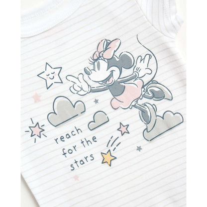 Disney Newborn Baby Layette Set - 6 Piece Disney Bodysuit Coveralls Sweatpants, Hat, Gift Bag (0-6M)