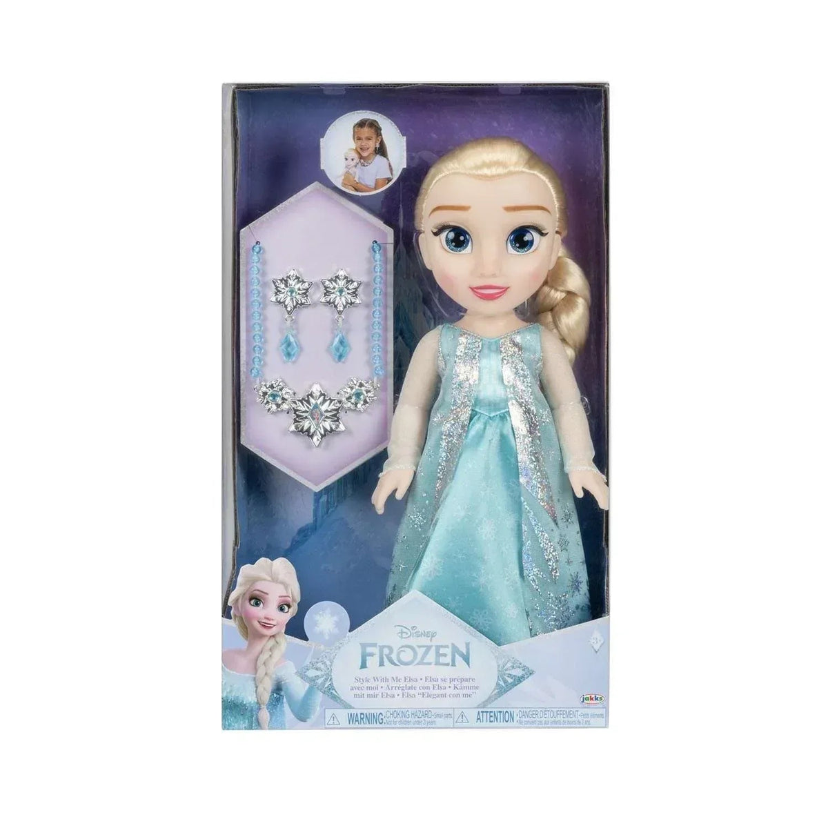 Disney Style with Me 14" Toddler Doll with Child Sized Jewelry