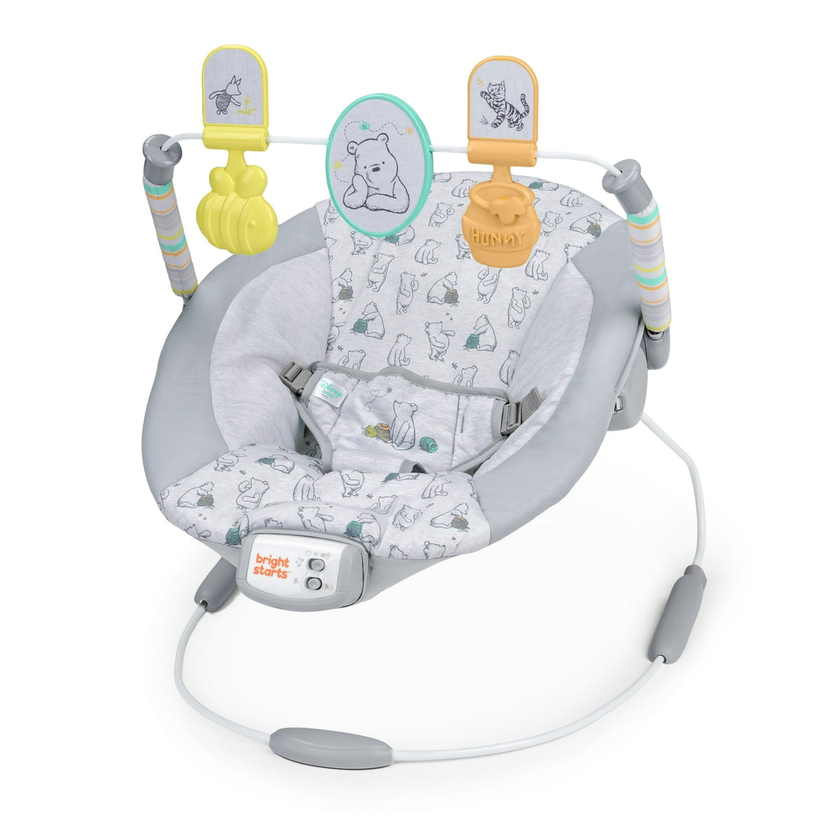 Disney Baby Winnie the Pooh Classic Pals Vibrating Bouncer by Bright Starts, Unisex, Newborn