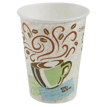 Dixie PerfecTouch 12 oz Paper Hot Cup, 500-count