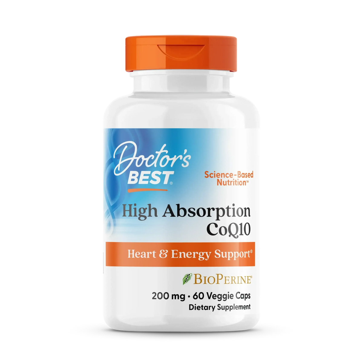 Doctor's Best High Absorption CoQ10, 200 mg, 60 Softgels