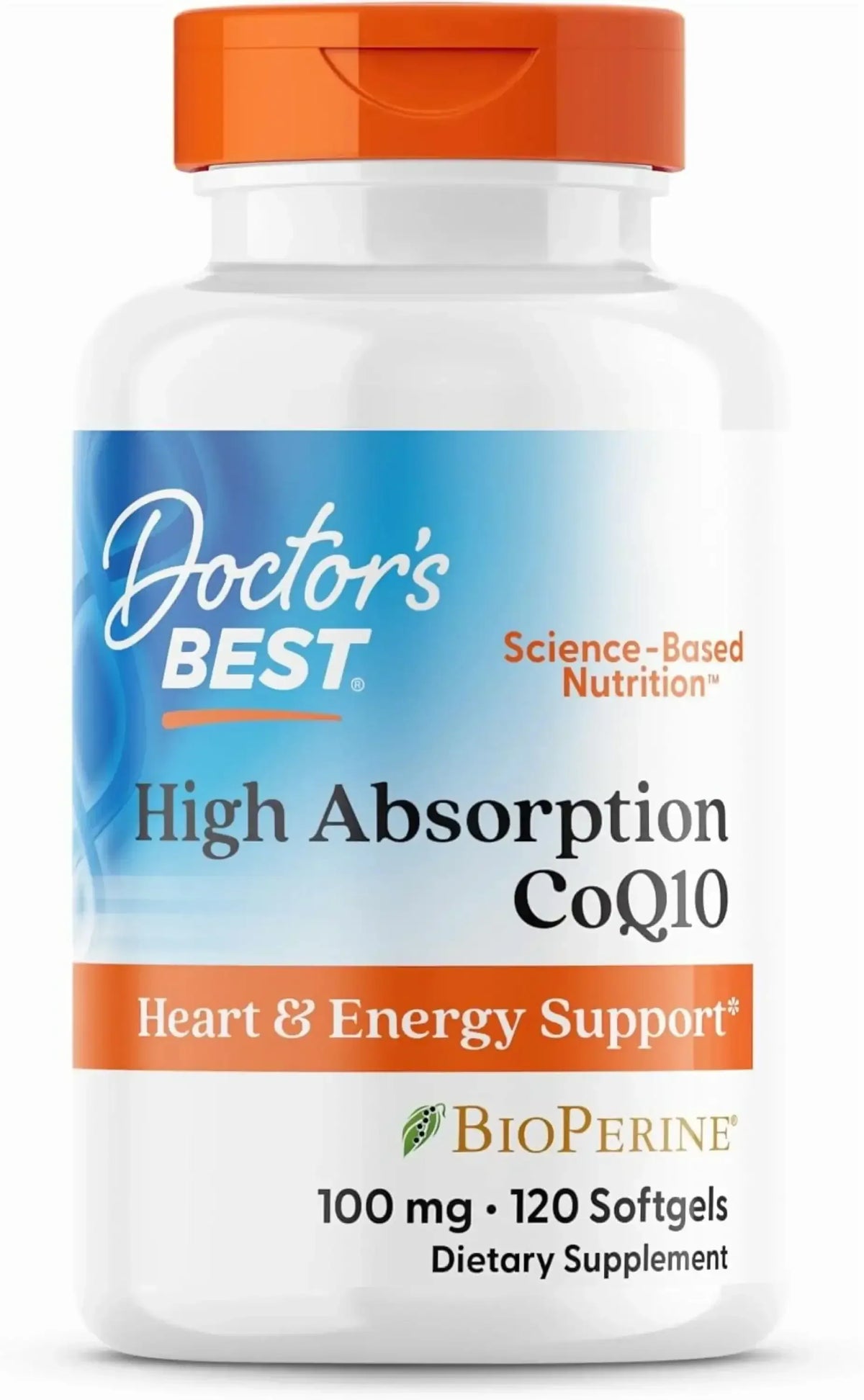 Doctor's Best High Absorption CoQ10, 200 mg, 60 Softgels