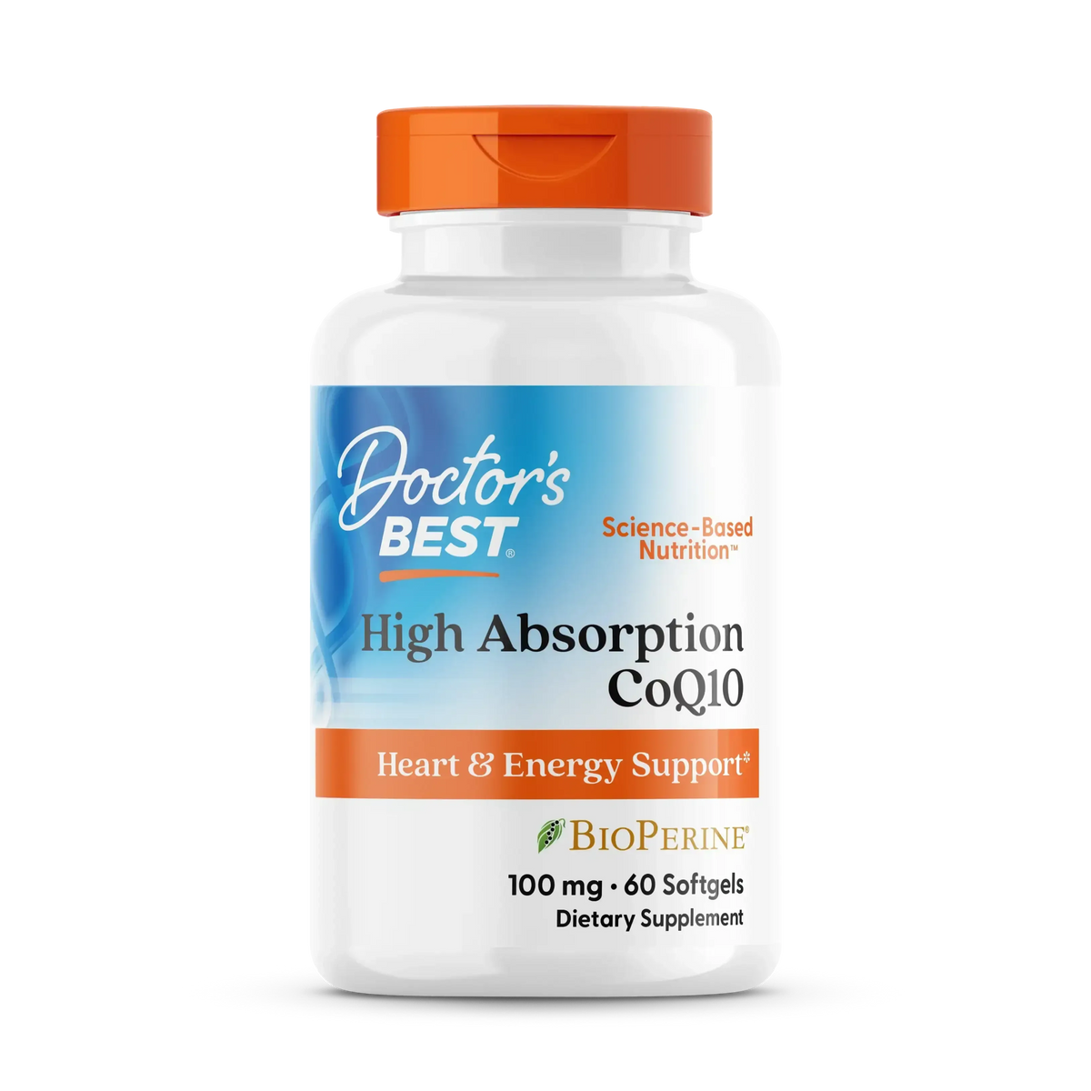 Doctor's Best High Absorption CoQ10, 200 mg, 60 Softgels