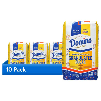Domino Pure Cane Sugar, 4 lb Bag, Summer Baking, Cakes, Cookies, Limited Edition