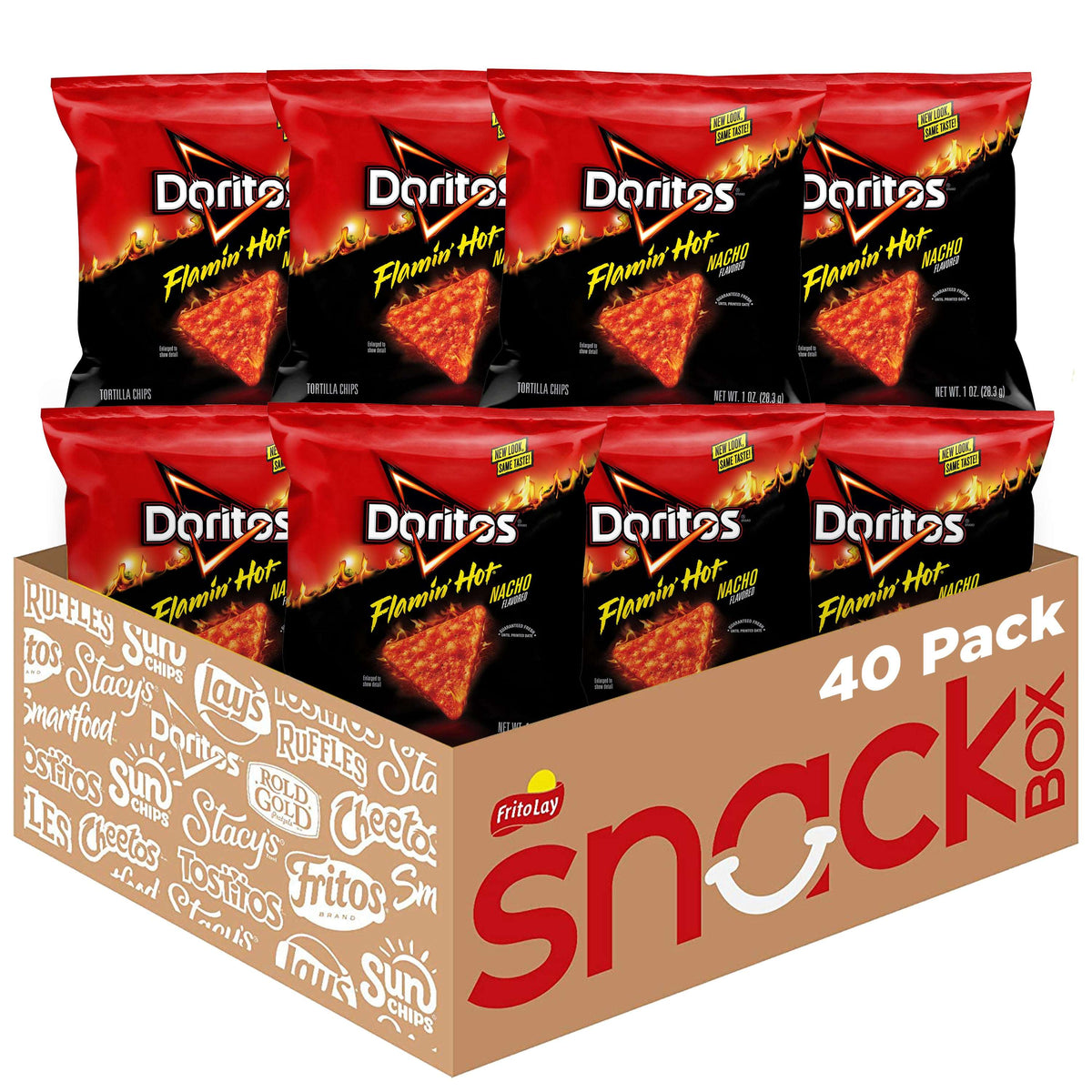 (Pack of 2) Doritos Cool Ranch Flavored Tortilla Chips Snacks Multipack, 1 oz Bags, 40 Count