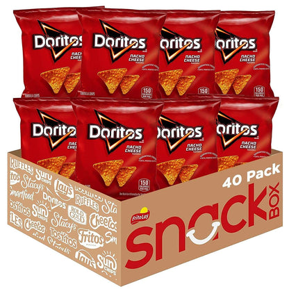 (Pack of 2) Doritos Cool Ranch Flavored Tortilla Chips Snacks Multipack, 1 oz Bags, 40 Count