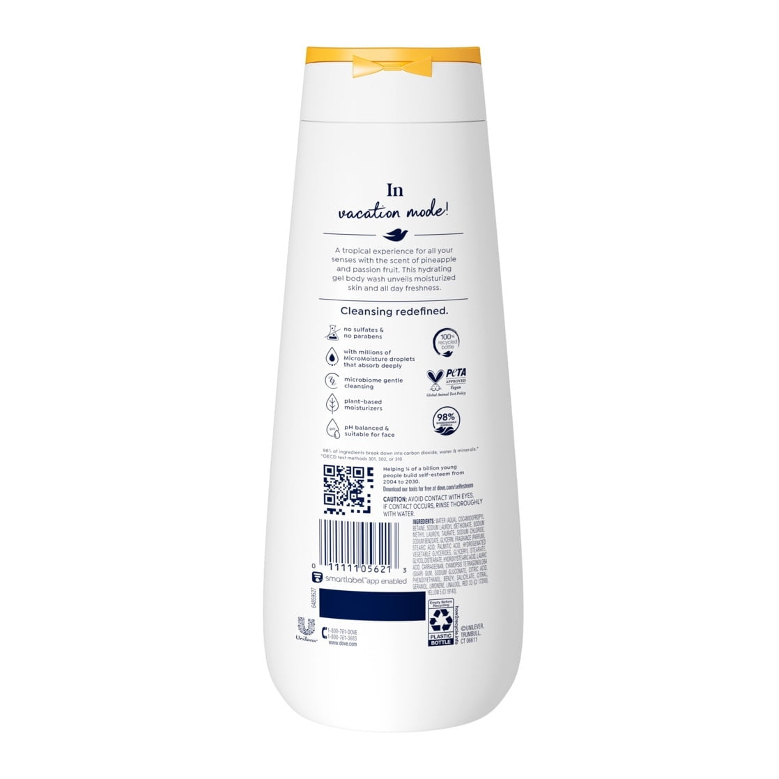Dove Body Wash Pineapple & Passionfruit, 20 fl oz