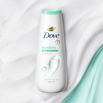 (2 PACK )Dove Body Wash for Women Moisturizing Sensitive Skin Gentle Hypoallergenic All Skin, 11 oz