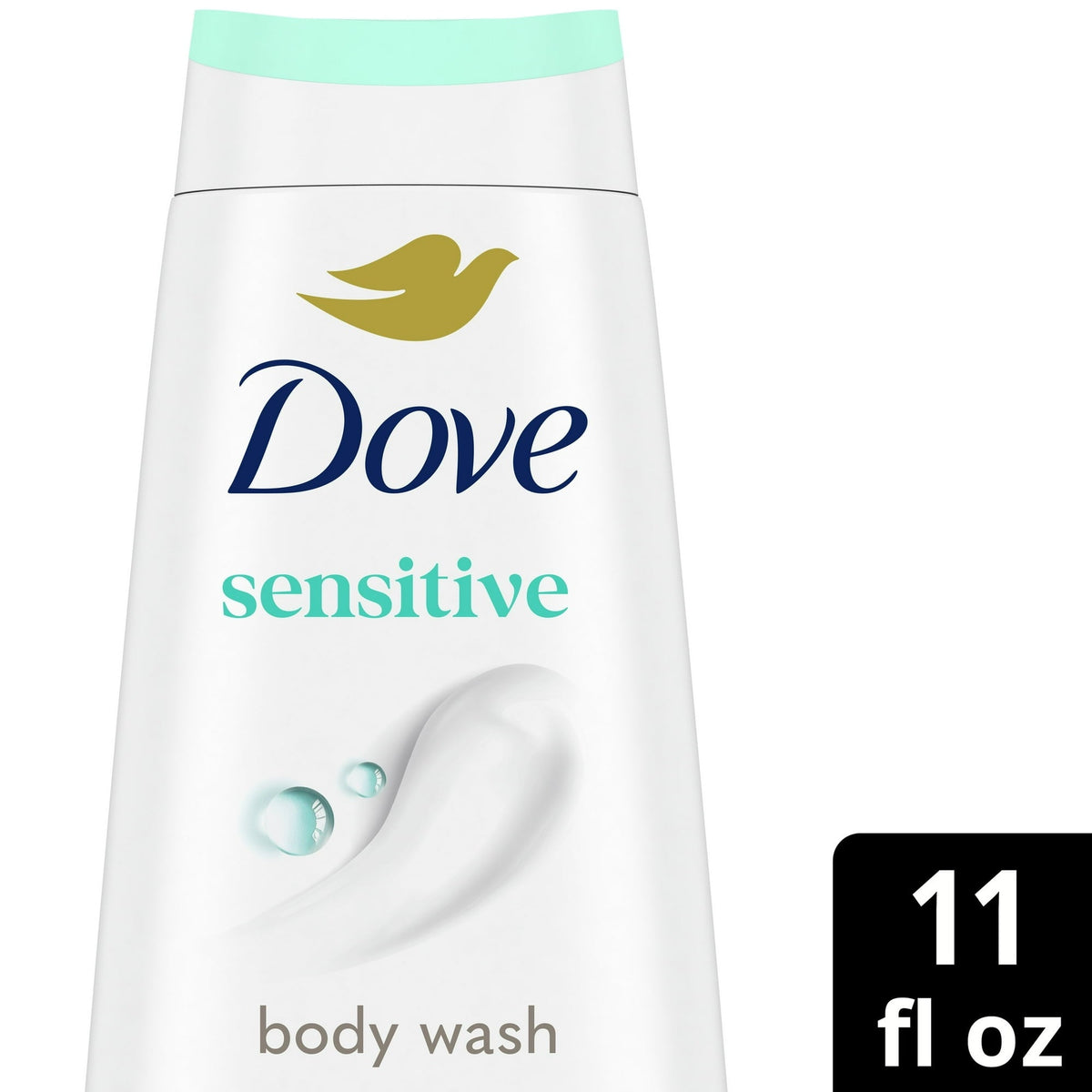 (2 PACK )Dove Body Wash for Women Moisturizing Sensitive Skin Gentle Hypoallergenic All Skin, 11 oz