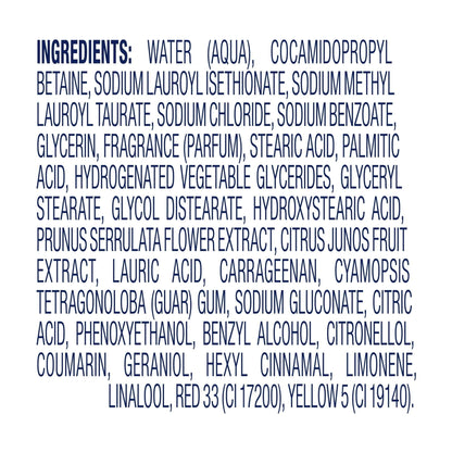 Dove Body Wash for Women Sakura Blossom & Yuzu Moisturizing Skin Cleanser with No Sulfates No Parabens, 20 oz