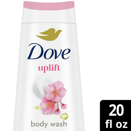 Dove Body Wash for Women Sakura Blossom & Yuzu Moisturizing Skin Cleanser with No Sulfates No Parabens, 20 oz