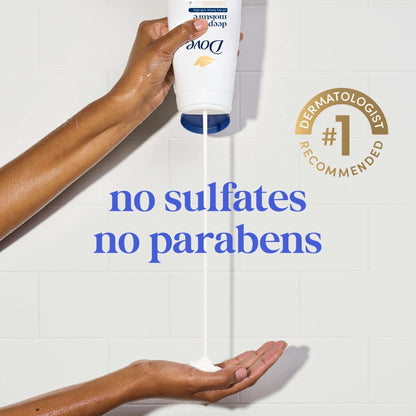 Dove Body Wash with Pump for 24hr Lotion-Soft Skin Deep Moisture Moisturizing Skin Cleanser with No Sulfates No Parabens, 30.6 fl oz