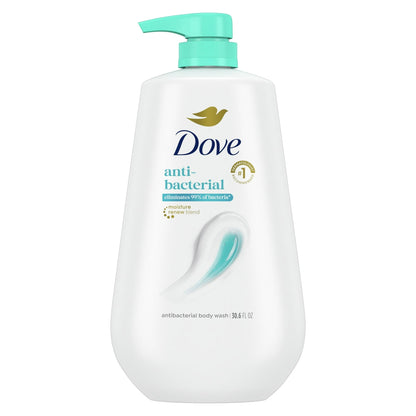 Dove Care and Protect Antibacterial Daily Use Softening Body Wash, 30.6 fl oz