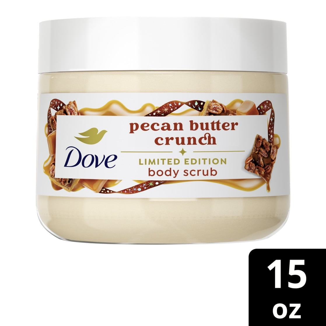 (2 PACK ) Dove Limited Edition Holiday Treats Body Scrub Pecan Buttercrunch, 15 oz