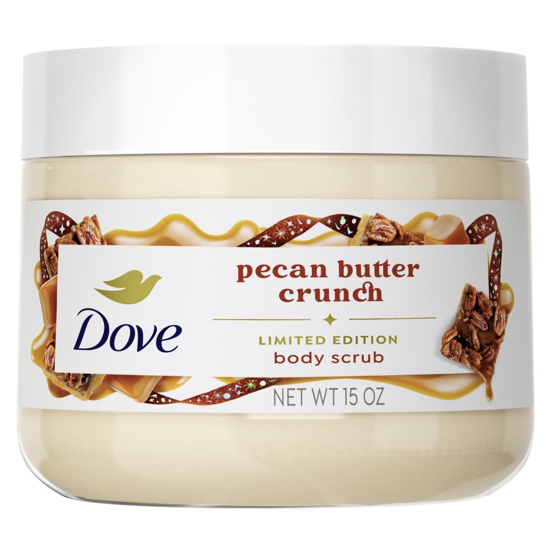 (2 PACK ) Dove Limited Edition Holiday Treats Body Scrub Pecan Buttercrunch, 15 oz