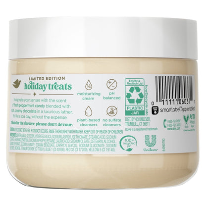 Dove Limited Edition Holiday Treats Body Scrub Peppermint Bark, 15 oz