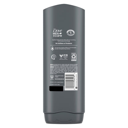 Dove Men Care Body Wash for Men's Skin Care Extra Fresh Effectively Washes Away Bacteria While Nourishing Your Skin, 18 fl oz 2 Count