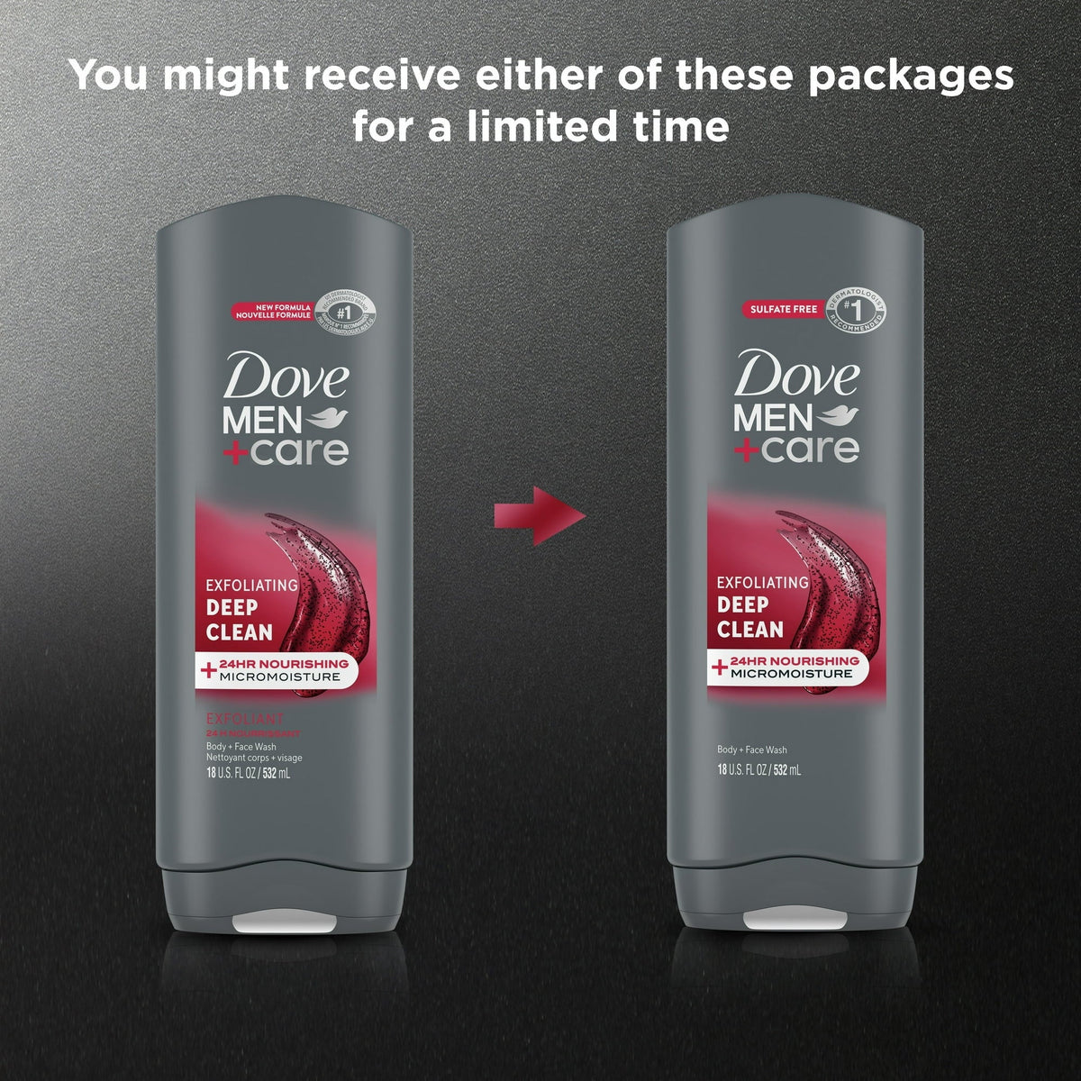 (4 pack) Dove Men+Care Exfoliating Deep Clean Face & Body Wash for Men Citrus + Cedar, 18 oz(4 pack) Dove Men+Care Exfoliating Deep Clean Face & Body Wash for Men Citrus + Cedar, 18 oz
