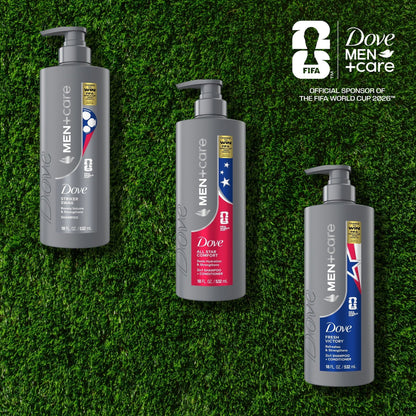 Dove Men+Care Hair Care To Boost Volume & Strengthen Hair Striker Swag With A Chance To Win FIFA WORLD CUP 2026 ™ Tickets, 18 fl oz  (PACK OF 3 )
