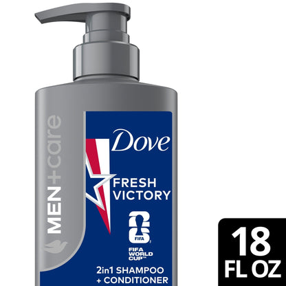 Dove Men+Care Hair Care To Refresh & Strengthen Hair Fresh Victory With A Chance To Win Fifa World Cup 2026 ™ Tickets, 18 fl oz (PACK OF 4 )