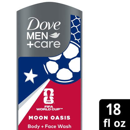 Dove Men+Care Limited Edition FIFA Body & Face Wash for Men Moon Oasis for Hydrated & Soft Skin, 18 fl oz