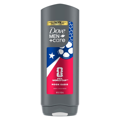 Dove Men+Care Limited Edition FIFA Body & Face Wash for Men Moon Oasis for Hydrated & Soft Skin, 18 fl oz