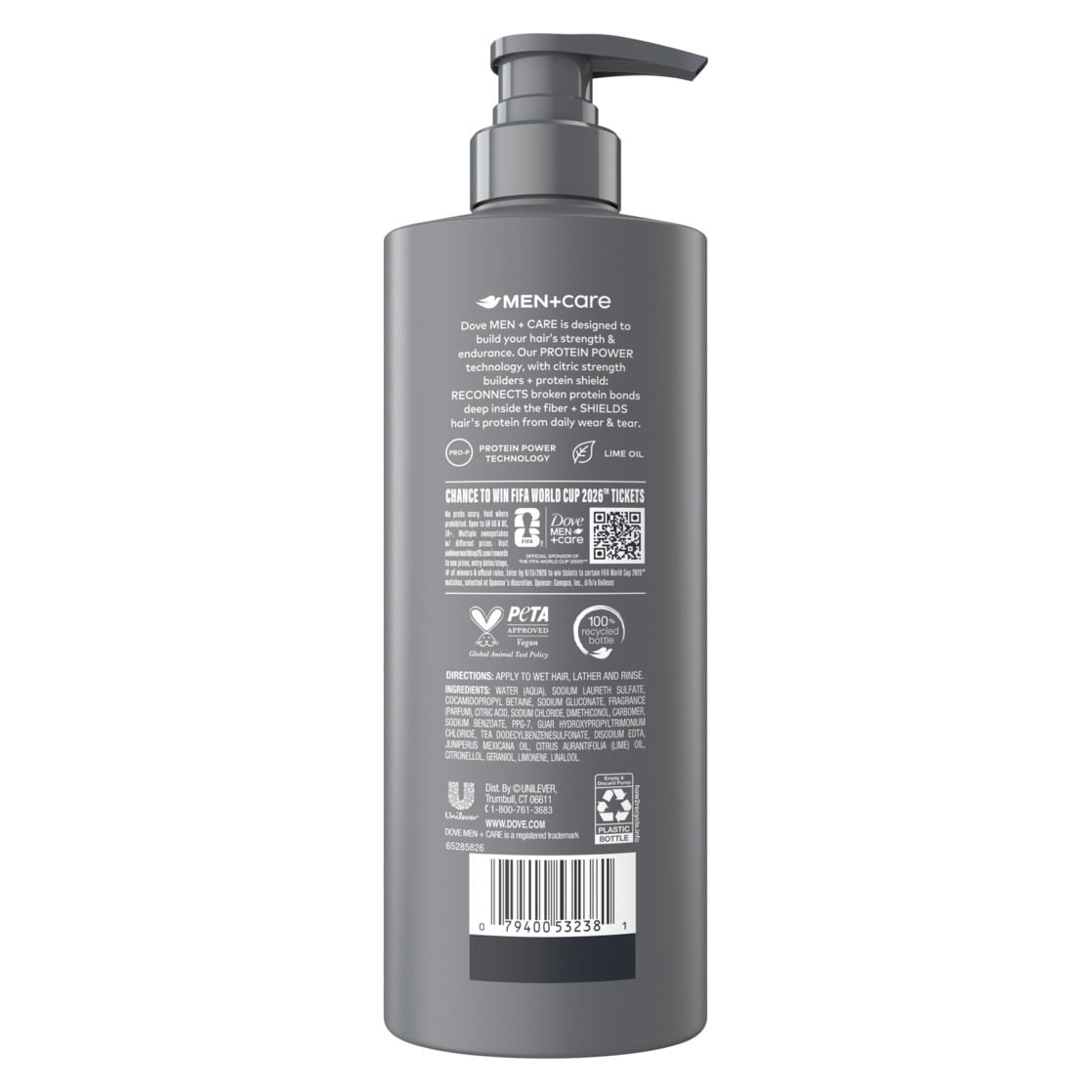 (3 PACK ) Dove Men+Care Limited Edition FIFA Shampoo & Conditioner Seal Hydration & Strengthen Hair All Star Comfort, 18 fl oz